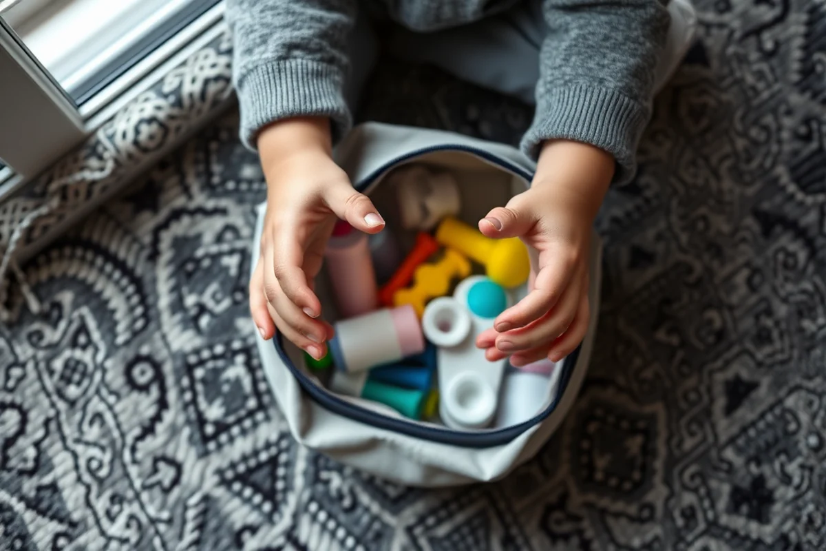 toddler hygiene bag at home — Toddler Hygiene Bag At Home (the finished result)